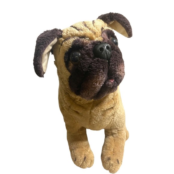 Melissa & Doug lifelike & loveable large jumbo plush chinese pug 18X17X14 - Picture 1 of 6